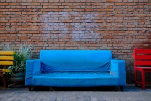 Blaues Philo-Sofa